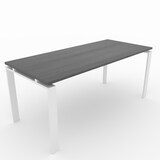 thumbnail of Oficit. Mesa de oficina y hogar. Estructura Marco Abierto blanco con tablero roble azabache. Medidas: 180x80cm (largo x ancho)