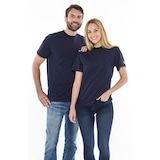thumbnail of ESD-T-Shirt, rundhals, 150g/m², navyblau/schwarz, M