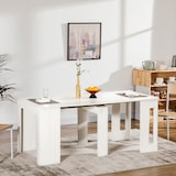 thumbnail of HOMCOM Mesa de Jantar Extensível para 4-6 Pessoas com Lateral Abatível Mesa Auxiliar Multifuncional 180x85x75cm Branco