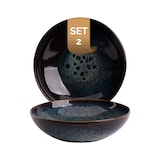 thumbnail of Palmer Bord diep Eccentric 22 cm Blauw Stoneware 2 stuks