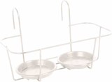 thumbnail of JARDIFER   Haken-Blumentopfhalter 2 Töpfe klein, weiß