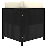 thumbnail of 7-delige tuin loungeset met kussens poly rotan zwart