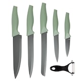 thumbnail of San Ignacio - Juego de 5 Cuchillos acero inoxidable con Pelador de revestimiento antiadherente Cedar