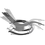 thumbnail of tectake lettino prendisole Taya, ergonomico, funzione a dondolo - 406169