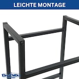 thumbnail of DanDiBo Getränkekistenregal 2 Kisten Schmal Metall Stehend 96475 Getränkekistenhalter 47 cm Getränkekistenständer Flaschenkistenregal