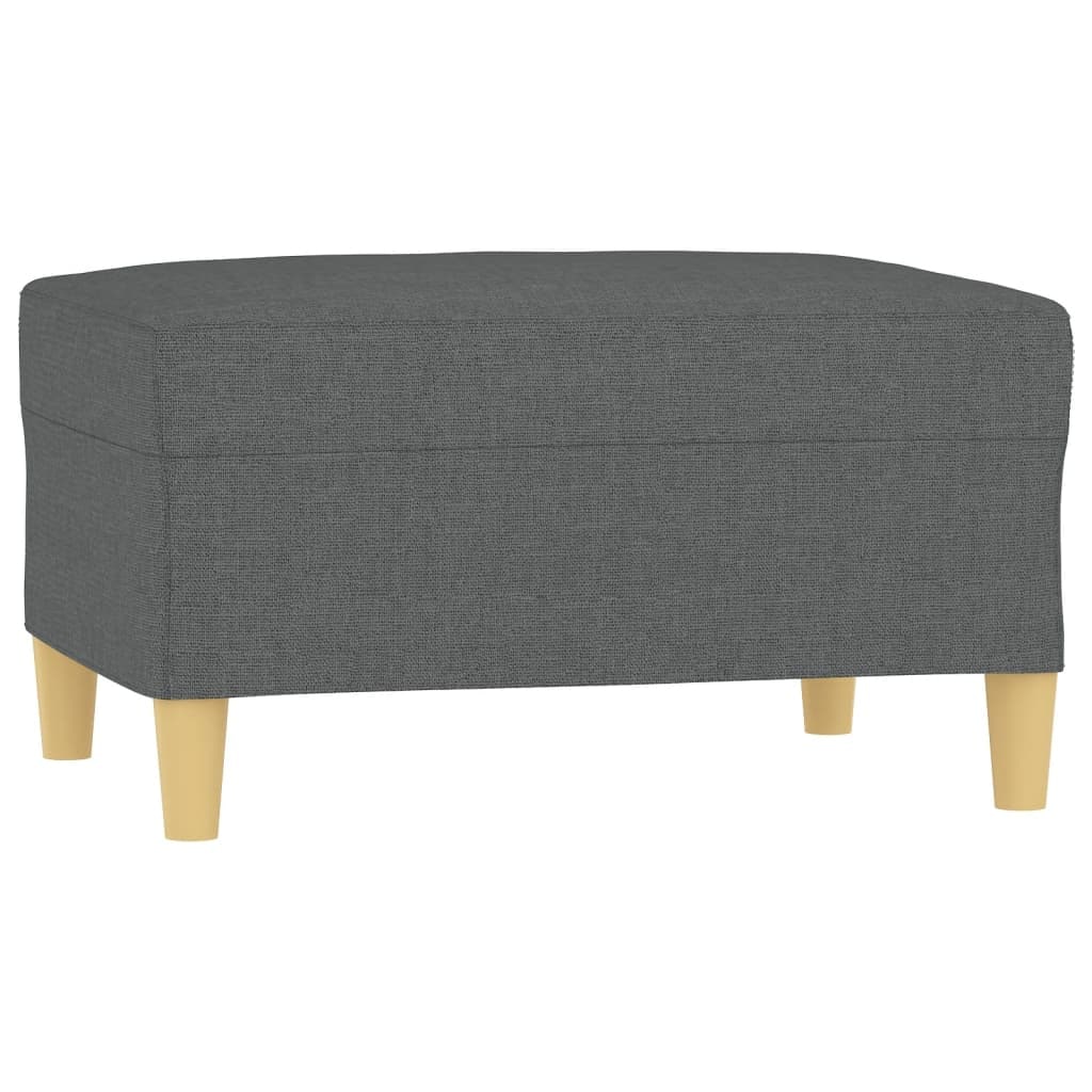 vidaXL Fußhocker Dunkelgrau 70x55x41 cm Stoff