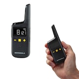 thumbnail of Motorola Walkie Talkie XT185 Rádio bidirecional até 8 km, leve e compacto, cor preta, embalagem com 2 unidades