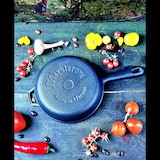 thumbnail of Grillpfanne aus Gusseisen 24 cm Schmorpfanne Bratpfanne Steakpfanne