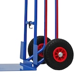 thumbnail of PROREGAL Stahlrohr-Sackkarre RAGNAR mit klappbarer XXL Schaufel & pannensichere PU-Bereifung, Traglast 250kg, Blau, Transportkarre Staplerkarre