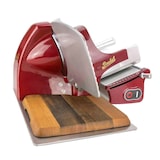 thumbnail of Berkel Home Line 200 Rot, Aufschnittmaschine + von Hand gefertigtes Einlegebrett aus Fassholz