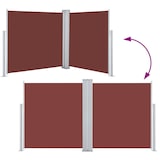 thumbnail of vidaXL Windscherm uittrekbaar 100x600 cm bruin