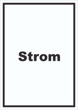 thumbnail of Strom Schild mit Text Anschluss hochkant A3 (297x420mm)