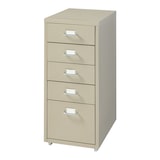 thumbnail of Helloshop26 - Caisson de bureau armoire meuble de rangement à roulettes avec 5 tiroirs 69 x 28 x 41 cm camel 03_0009100