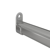 thumbnail of Kleiderstange Stahlrohr verchromt ovale Garderobenstange Halterungen 1,00 Meter