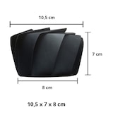 thumbnail of LELU - CA407DN - (Pack de 150 ud) - Recipiente descartável para entrega premium LOTUS - 350 ml -  10,5 x 7 cm (8 cm Ø base) - Preto