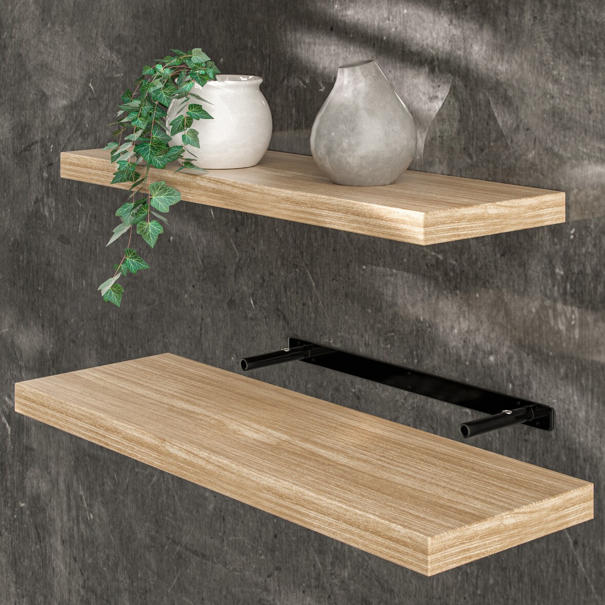 Casaria Schweberegal 70cm eiche