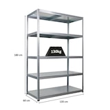 thumbnail of Schwerlastregal Steel Eagle | HxBxT 180x120x60cm | Fachlast 130kg | Verzinkt