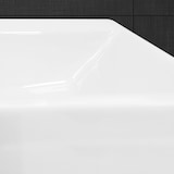 thumbnail of ECD Germany Einbau-/Aufsatzwaschbecken Keramik Weiß 605×365×130 mm, eckig, mit Überlauf, inkl. Ablaufgarnitur