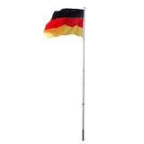 thumbnail of Fahnenmast Alu Teleskopfahnenmast inkl. Deutschlandflagge Flaggenmast Stange 4m