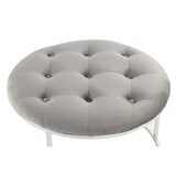 thumbnail of Hocker Dorothee 800 2er-Set Grau / Silber