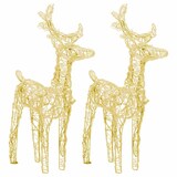 thumbnail of Renne Di Natale 2 Pz Bianco Caldo 80 Led In Acrilico