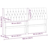 thumbnail of vidaXL Gepolstertes Kopfteil Taupe 180 cm Massives Kiefernholz