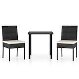 thumbnail of Set Da Pranzo Da Giardino 3 Pz In Polyrattan Nero