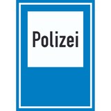 thumbnail of Richtzeichen Polizei Schild A4 (210x297mm)