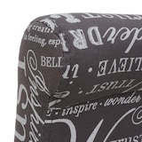 thumbnail of Barkruk HWC-C33, barkruk baliekruk, hout ~ belettering, grijs, donkere poten, stof/textiel