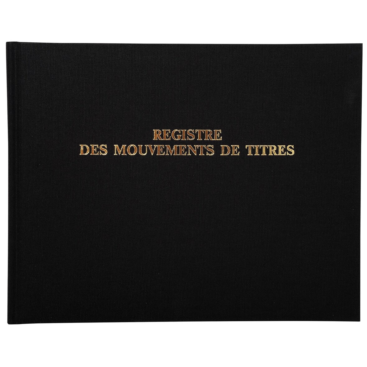 Exacompta - Réf. 91E - 1 Registre 24x32cm - Mouvements de titres 100 pages - Noir