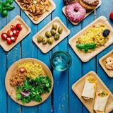 thumbnail of greenbox - Pappteller 13 x 20 cm, braun, rechteckig, 1500 St.