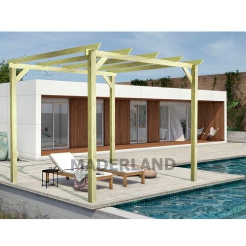 Pérgola madera JEREZ • 600x300 cm • tratada • madera maciza