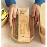 thumbnail of MONOUSO - Besteckset aus Kraftpapier Messer, Gabel, Löffel und Serviette (300 Stück)