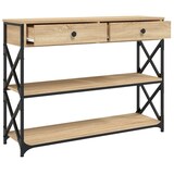 thumbnail of Table console chêne sonoma 100x28x75 cm bois d'ingénierie Modèle Atlas Office Concept