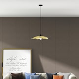 thumbnail of HOMCOM lámpara colgante forma de flores lámpara de techo de ratán sintético iluminación de techo E27 con cable ajustable para salón cocina Ø68x115 cm