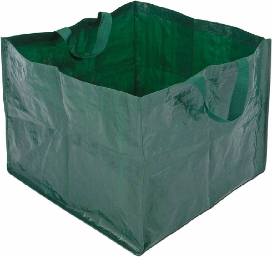 Garten Abfallsack Laubsack Gartentasche eckig 150 Liter 58x58x46cm grün 60123
