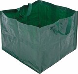 thumbnail of Garten Abfallsack Laubsack Gartentasche eckig 150 Liter 58x58x46cm grün 60123