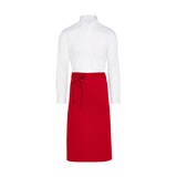 thumbnail of ROME - Medium Length Bistro Apron with Pocket: One Size / Red