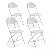thumbnail of Rekkem confortevole sedia pieghevole in HDPE 45 x 45 x 89cm x4 Bianco