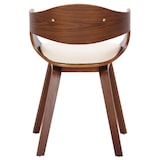 thumbnail of Chaise retro Kingston en similicuir Noyer / Crème