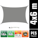 thumbnail of UV Sonnensegel Wasserdicht 6x4 - Rechteckig - Sonnenschutz Segel Garten Terrasse