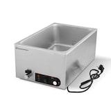 thumbnail of Termostato Baño María Profesional Acero Inoxidable 21L 45-90°C Grifo de desagüe Compatible con recipientes GN - EquipementPro