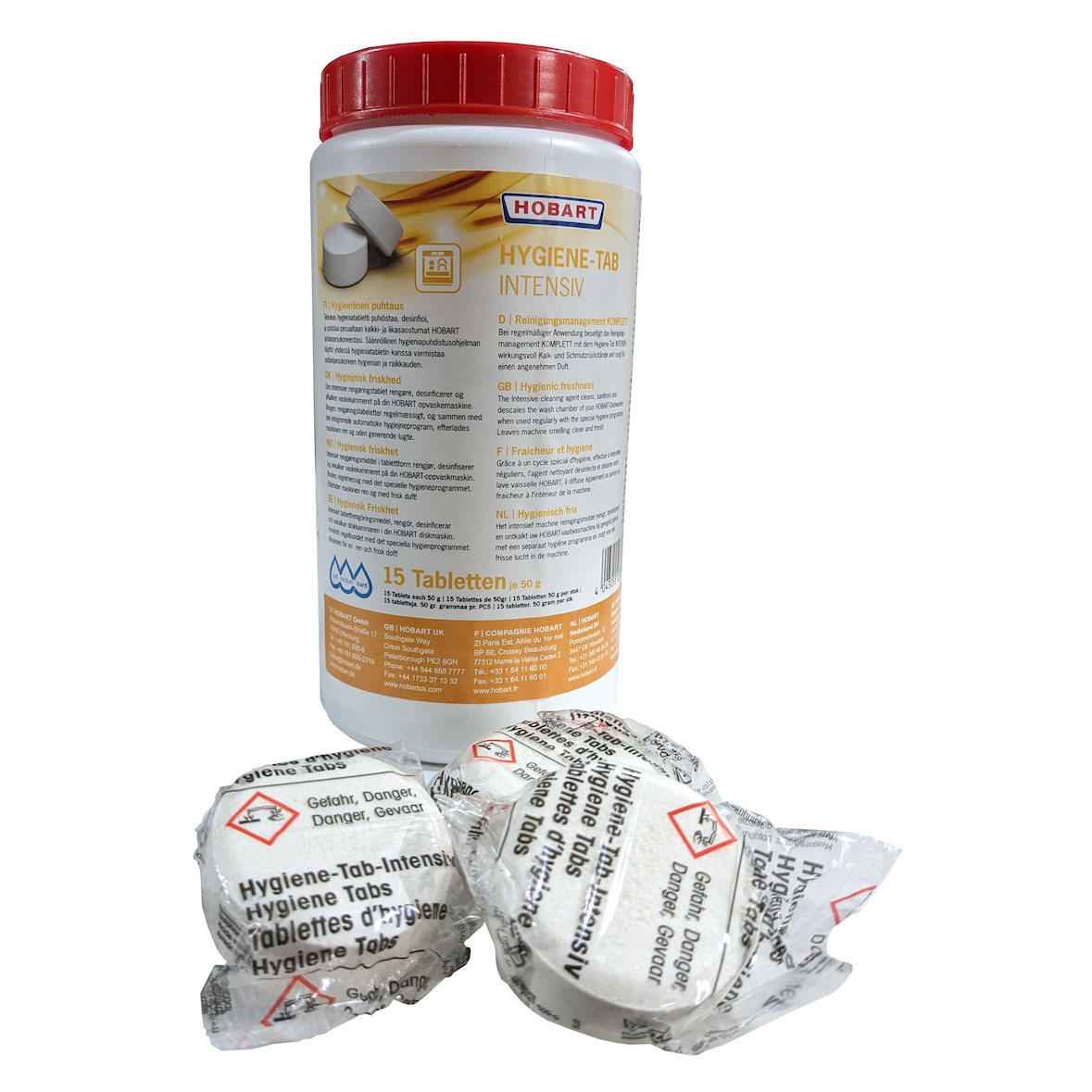 Hobart Hygiene Tabs intensiv Spülmaschinentabs Hygiene- Reinigungs-Tabs