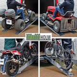 thumbnail of TRUTZHOLM 2x Auffahrrampe 180 cm Tragkraft 400 kg Stahl profiliert Verladerampe Rampe grau