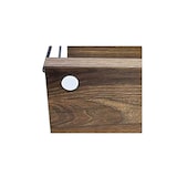 thumbnail of COSTWAY Vrijstaande Kast, Boekenkast met Metalen Frame, Industriële Opbergplank, Opbergrek, Walnoot voor Slaapkamer