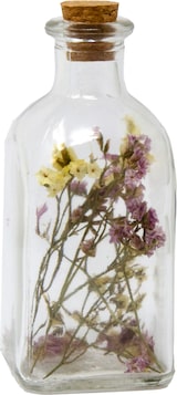 thumbnail of Dekorative Trockenblumen im Mini Flasche Flieder 11 x 5 x 5 cm