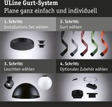 thumbnail of Paulmann ULine Zubehör Gurt Abhängung  45x21mm Schwarz 94626