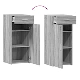 thumbnail of vidaXL Sideboard Grau Sonoma 40x42,5x93 cm Holzwerkstoff