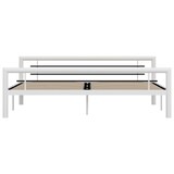 thumbnail of vidaXL Bedframe metaal wit en zwart 180x200 cm