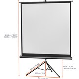 thumbnail of celexon Stativleinwand Economy 158 x 158 cm